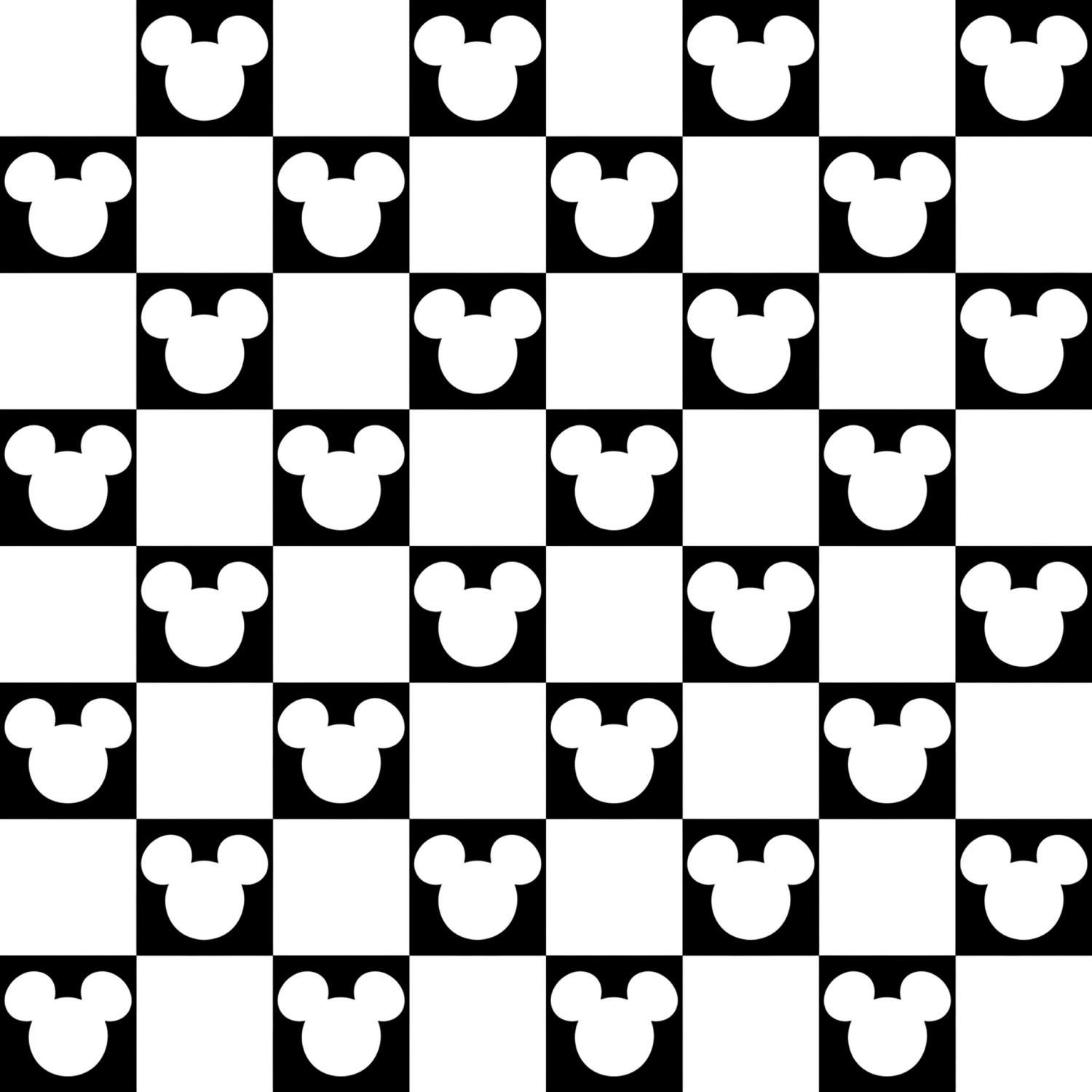 Monochrome Mouse Checks