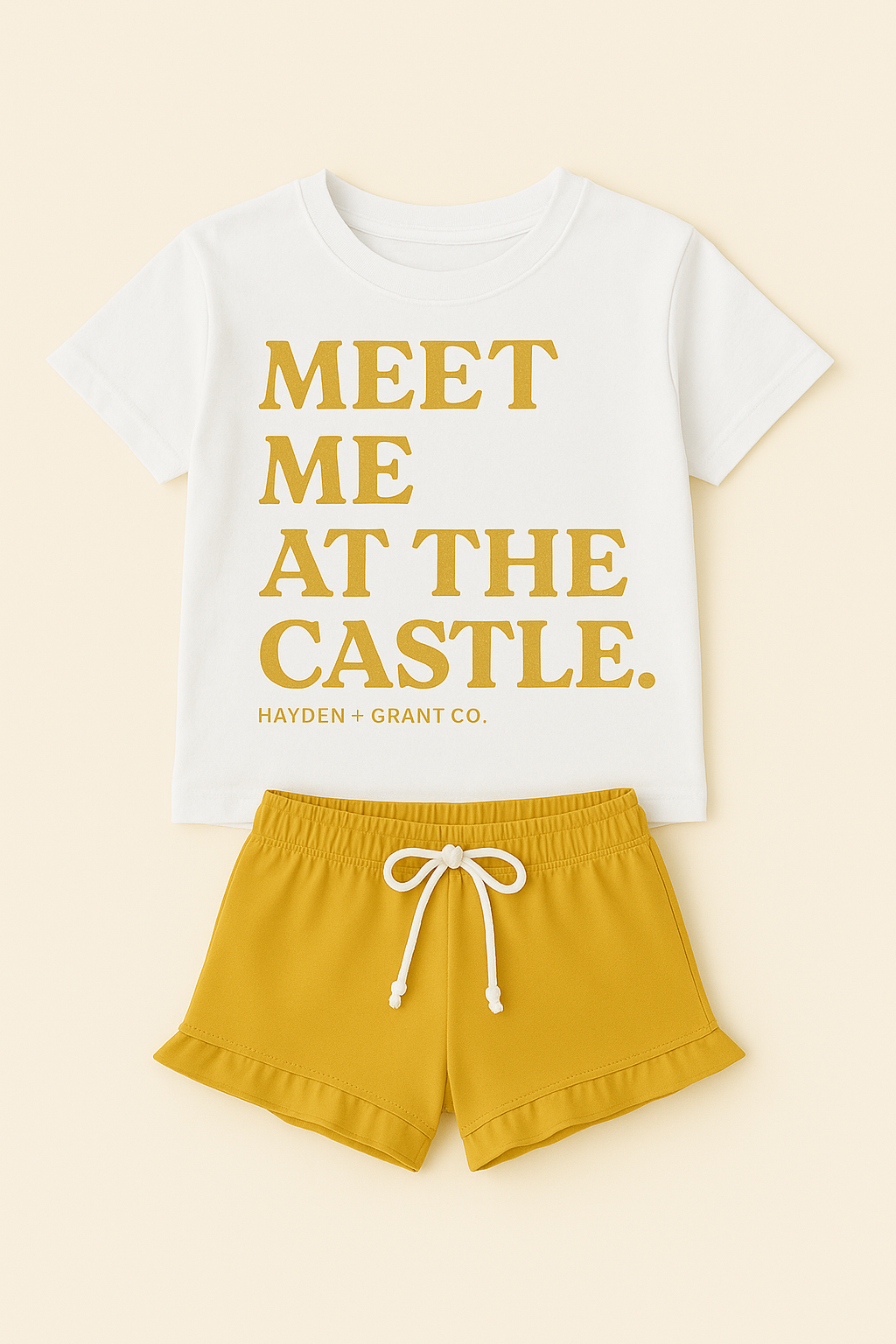 Kids Meet Me at the Castle Tee & Optional Bottoms