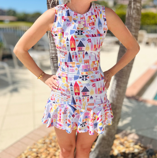 Adult Handcrafted Small World Tennis Dress