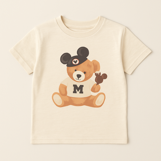 Teddy Mouse Graphic Tee and Optional Bottoms Set
