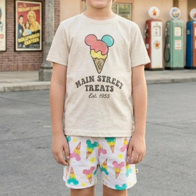 Retro Main Street Treats | Kids Heritage Blend Tee