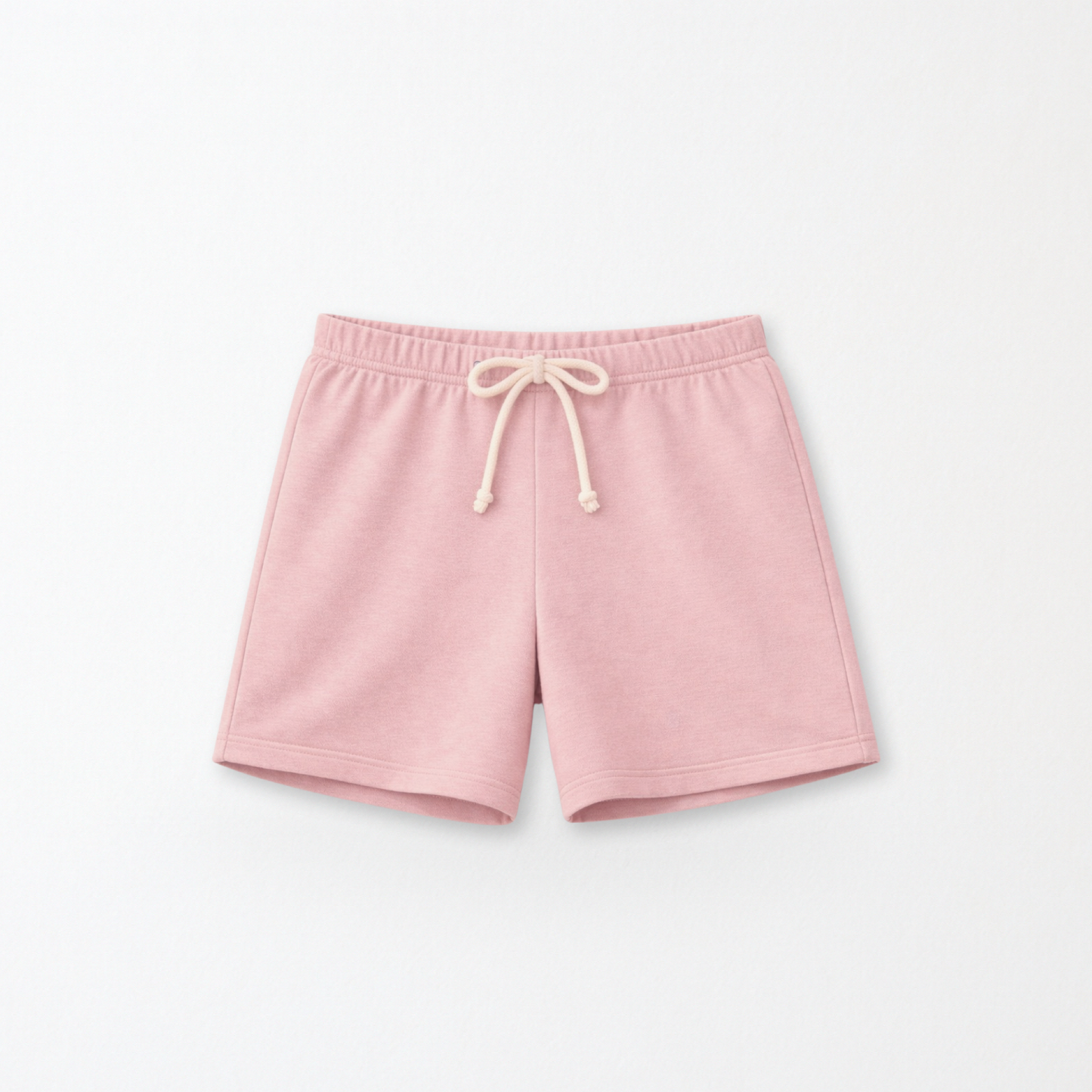 Kids Core Cotton Crew Shorts in Petal