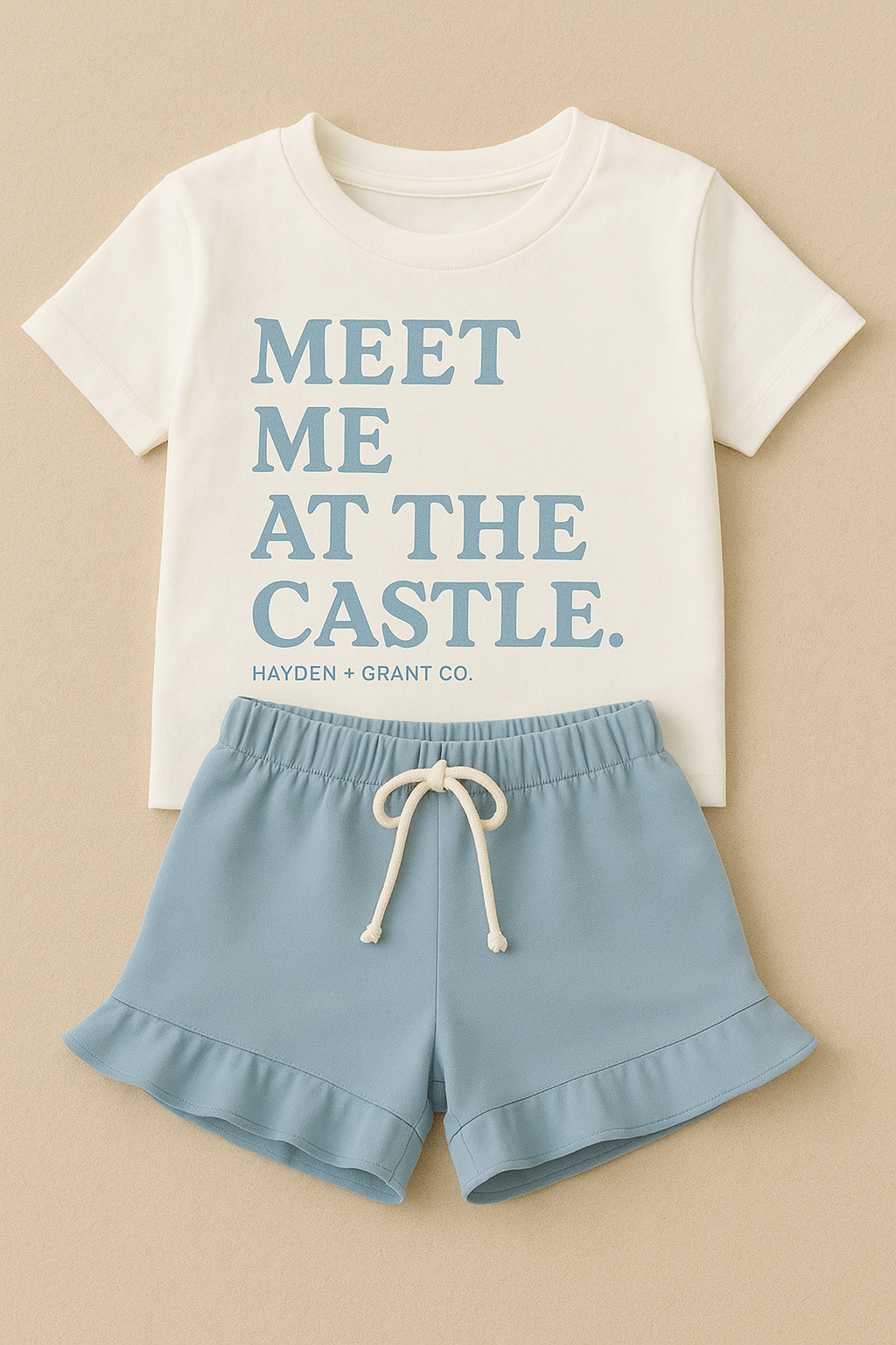 Kids Meet Me at the Castle Tee & Optional Bottoms