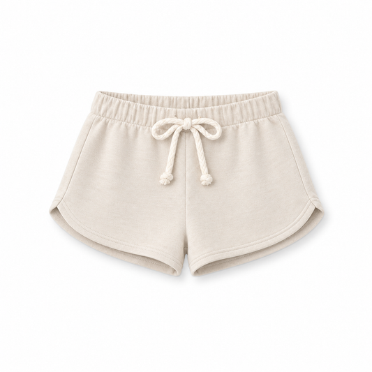 Stone | Kids Core Cotton Breezy Shorts