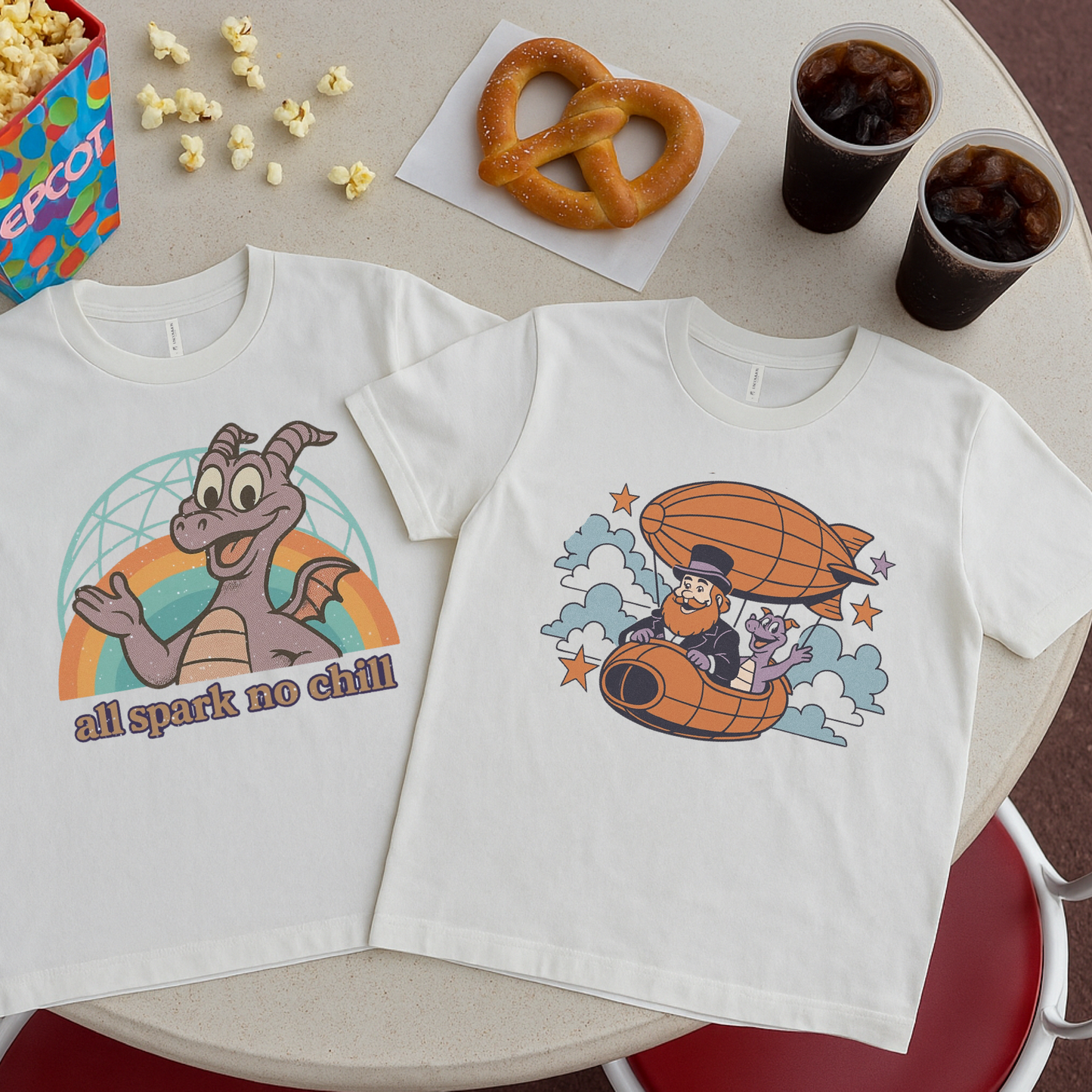Figment and Dreamfinder Adult Graphic Tee