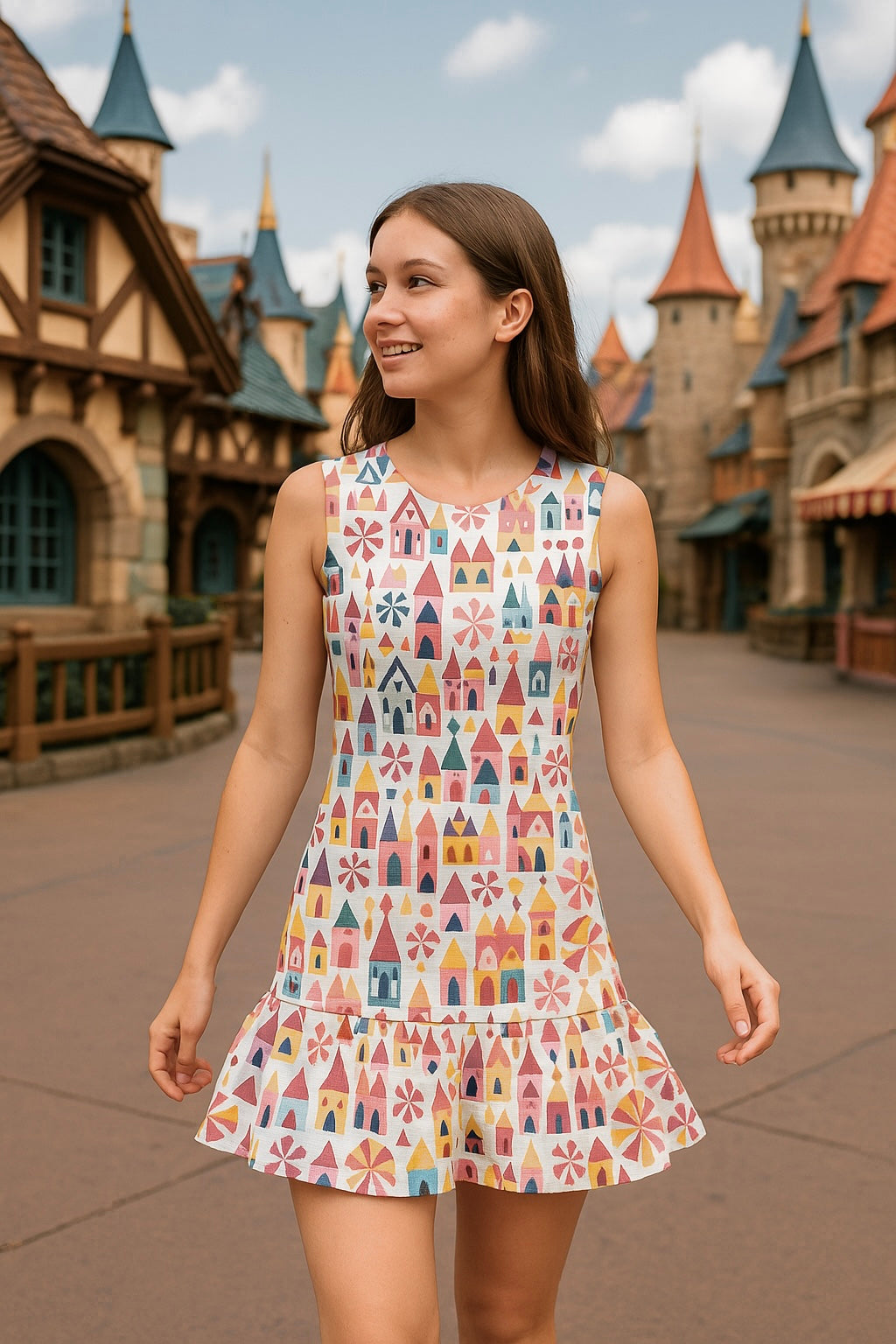 Adult Handcrafted Small World Tennis Dress