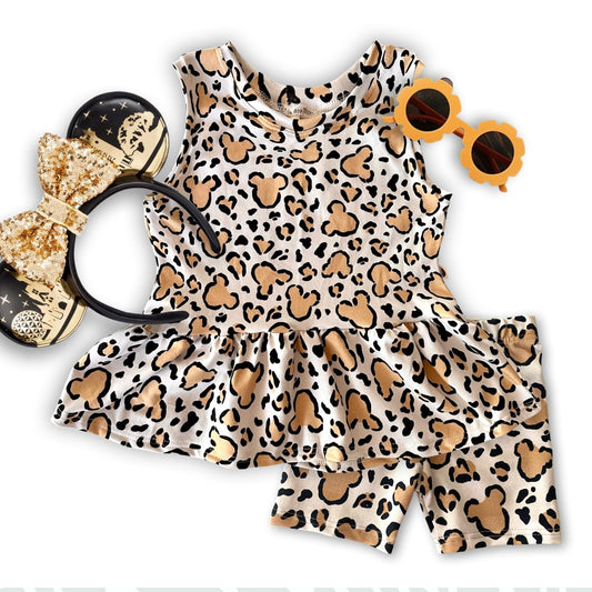 Cheetah Mickey Girls Tank, Animal Kingdom girls Tank, Disney Vacation Tee Kids, Disney Trip T-shirt, Girls Disney Shirt, Animal Kingdom Top