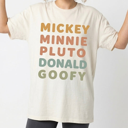 Park Characters Adult Graphic Tee