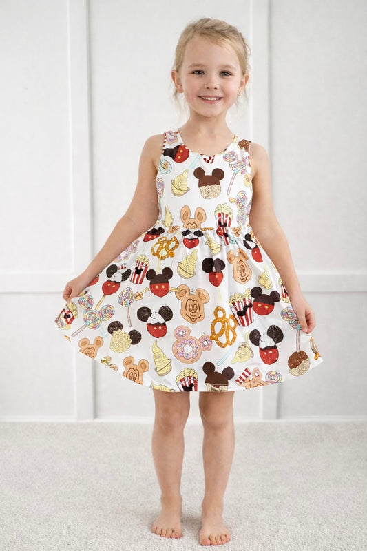 Kids Handcrafted Magical Snacks Twirl Dress