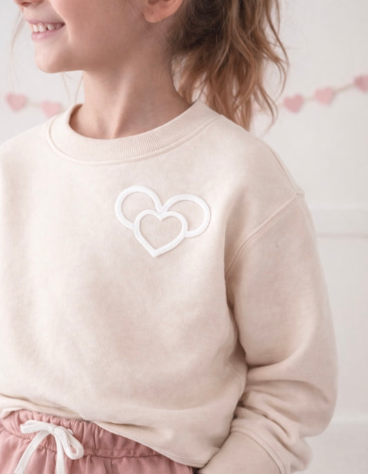 The Heart of Magic Kids Park Weight™️ Pullover | Cream Puff Heart