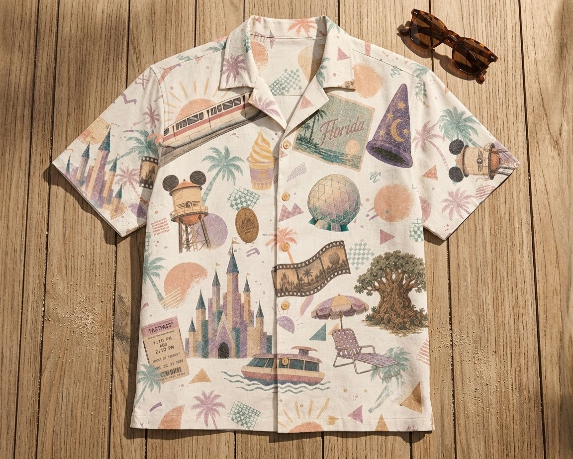 Park Hopper boys’ Resortech button-down, alternate product view