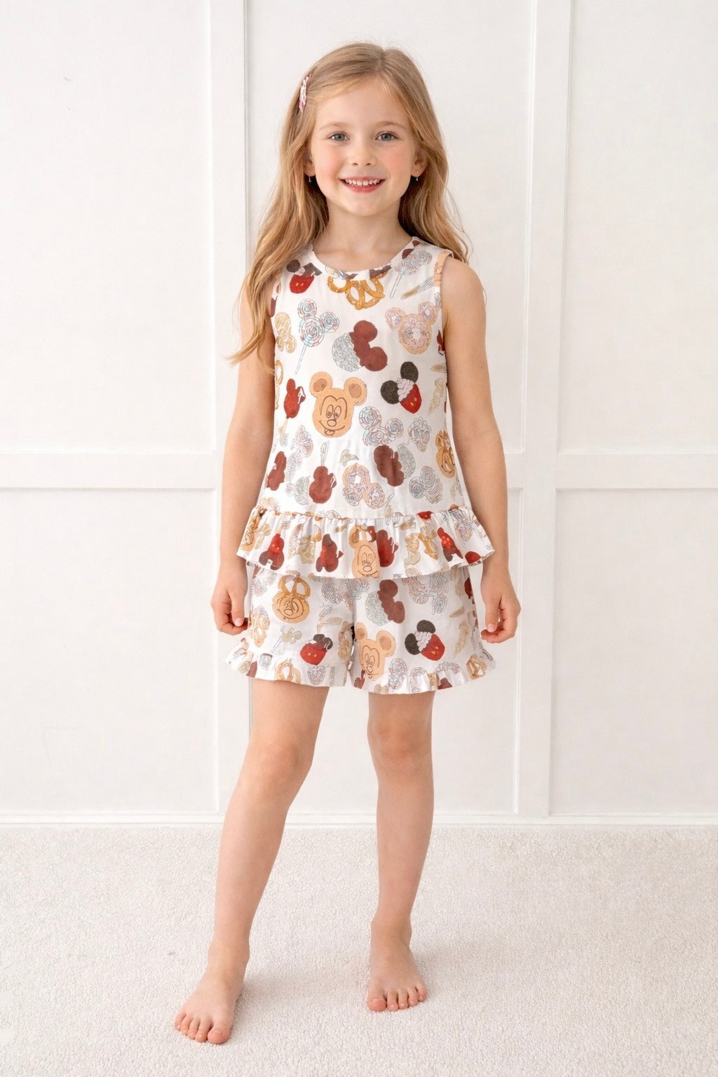 Kids Handcrafted Magical Snacks Ruffle Shorts