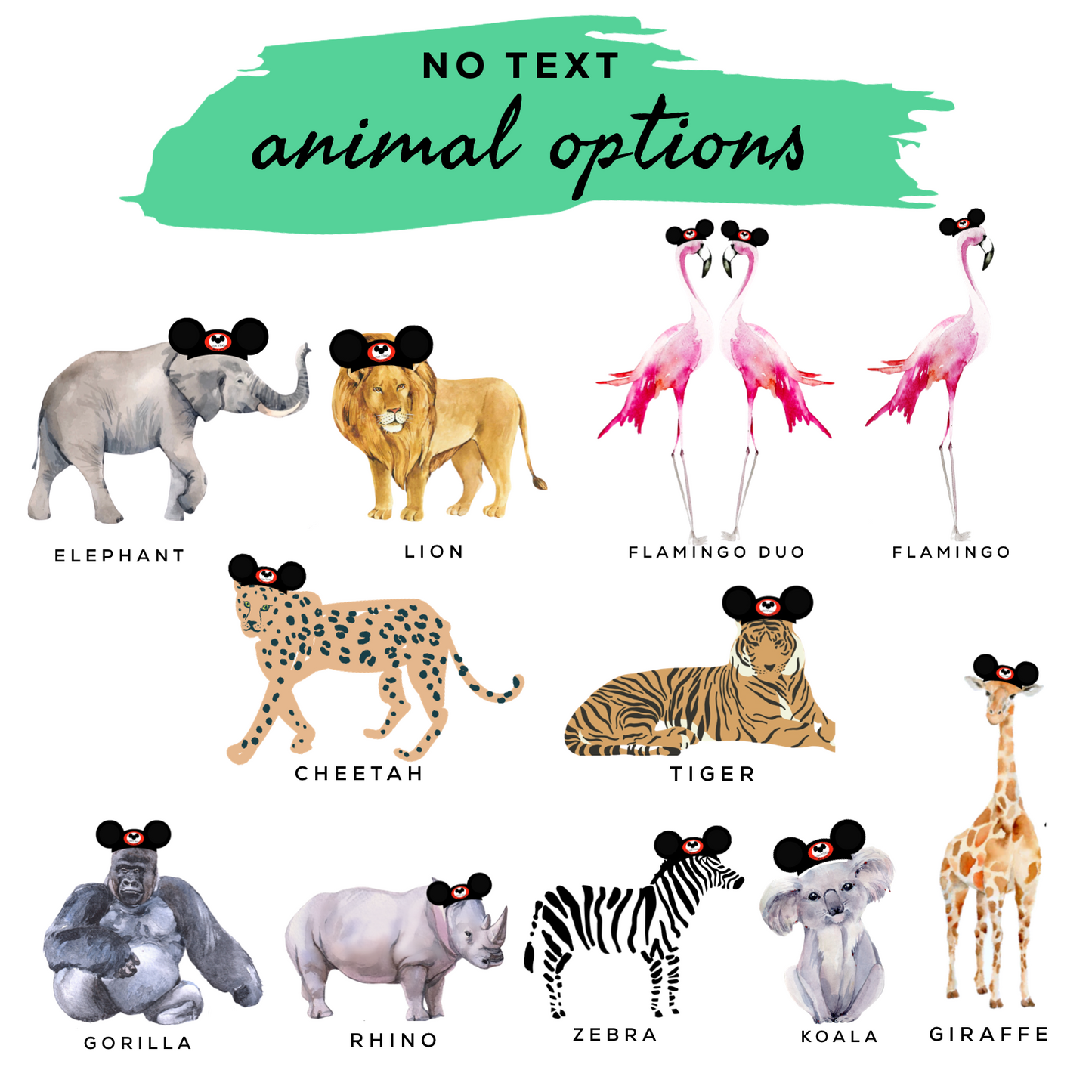 Wild Park Animal Cheetah Customizable Family Graphic Tee
