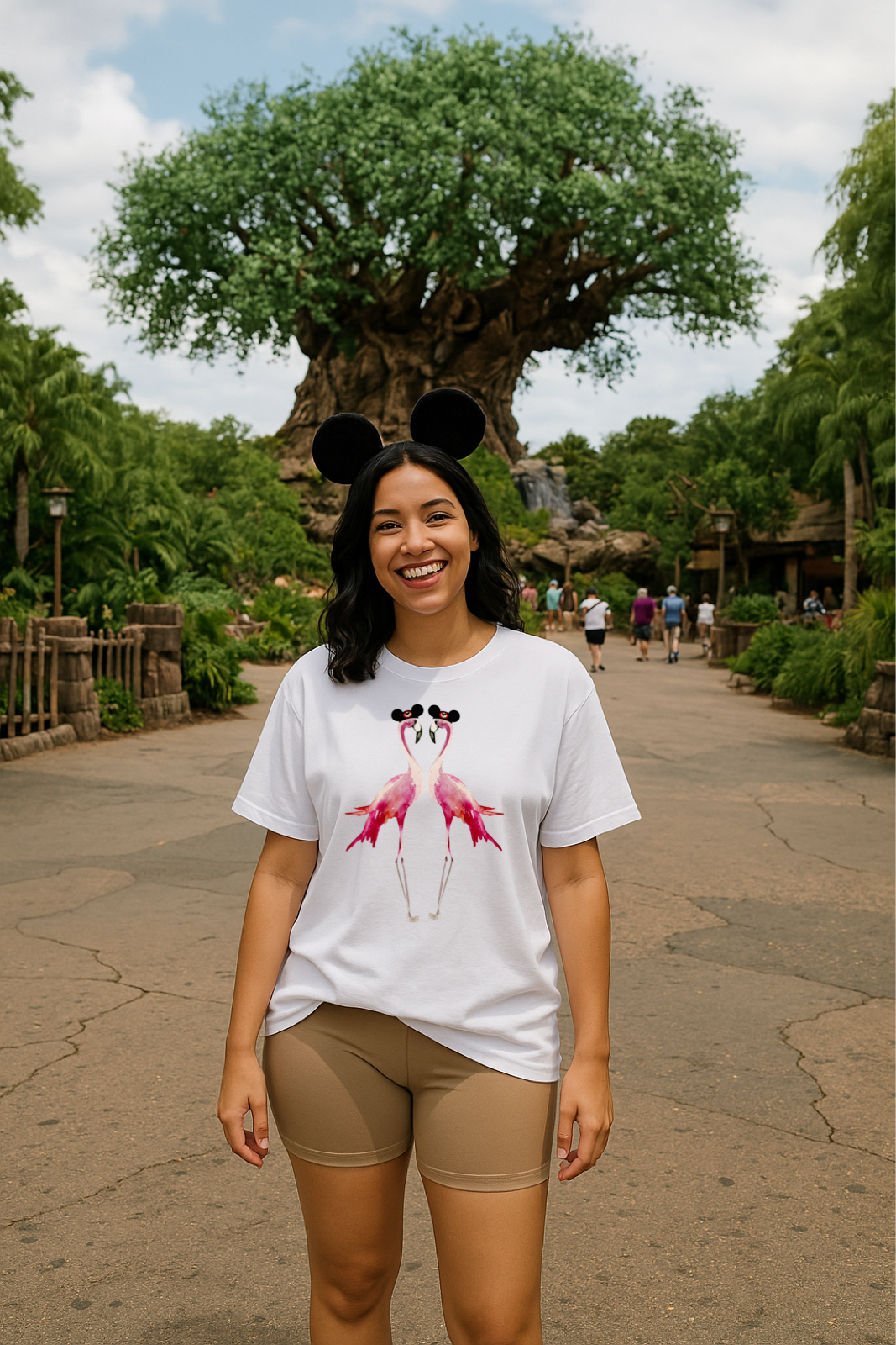 Park Flamingo Customizable Family Graphic Tee