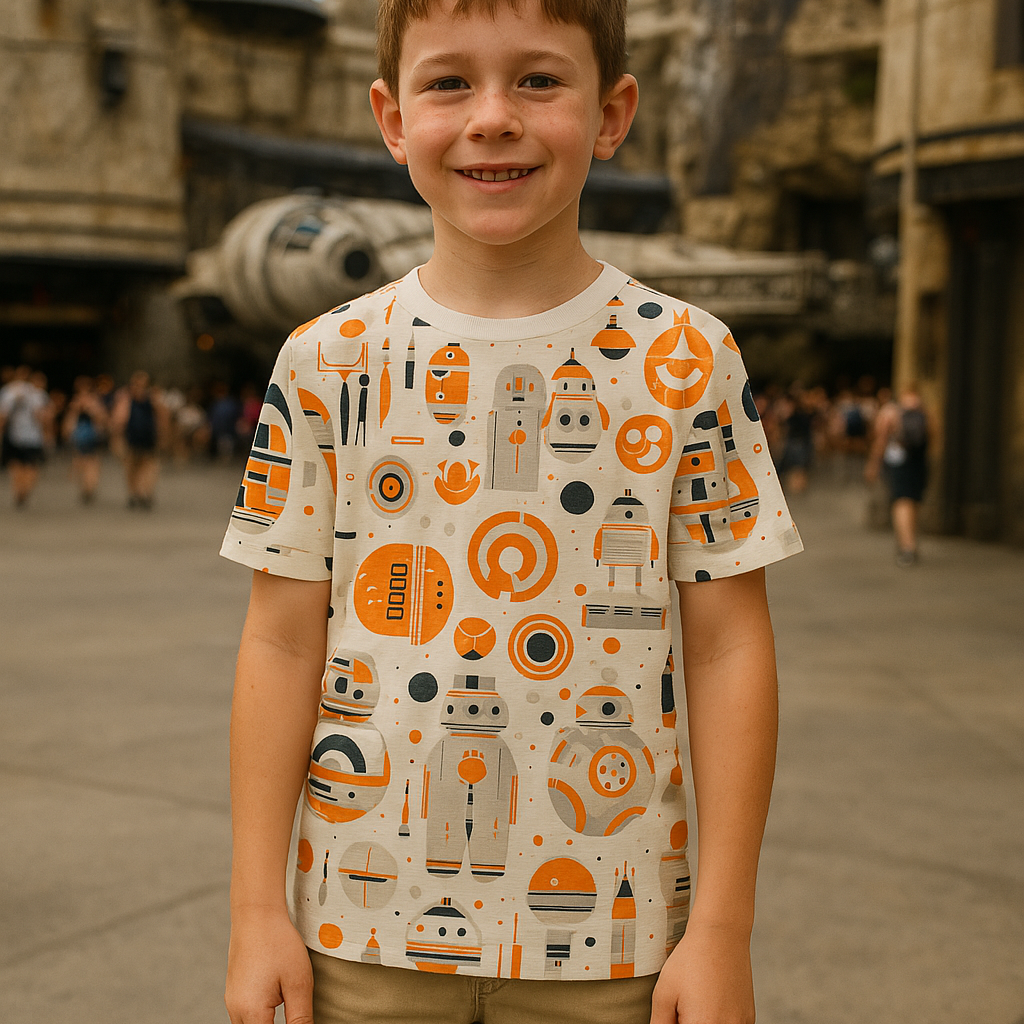 Kids Handcrafted Space Driod Top
