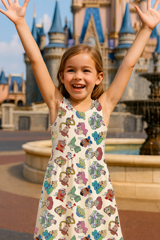 Kids Handcrafted Classic Toys Peplum Dress
