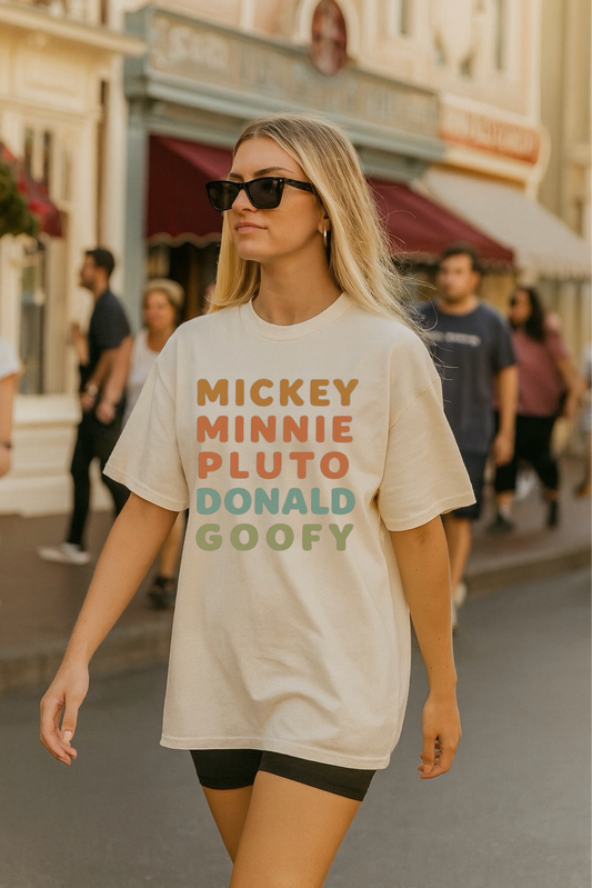 Park Characters Family Graphic Tee