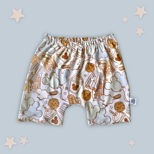 Kids Handcrafted Blue Park Treats Crew Shorts