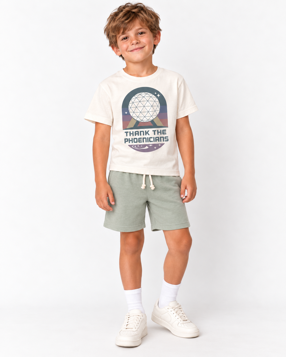 Sage | Kids Core Cotton Crew Shorts