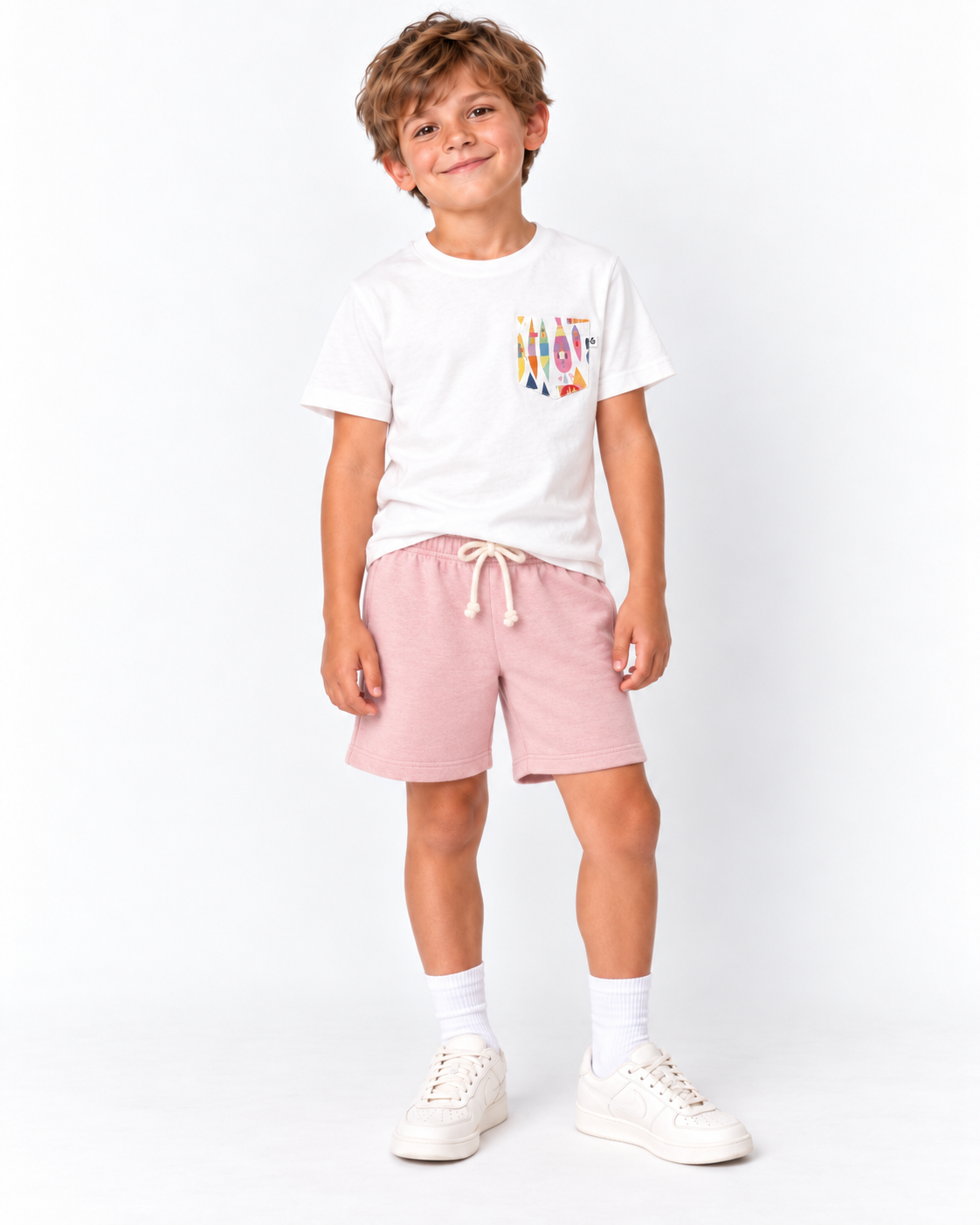 Petal | Kids Core Cotton Crew Shorts