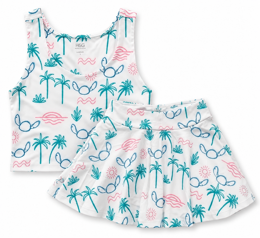 The Ohana Project | Girls Luxeflex™ Performance Tank + Optional Matching Skirt