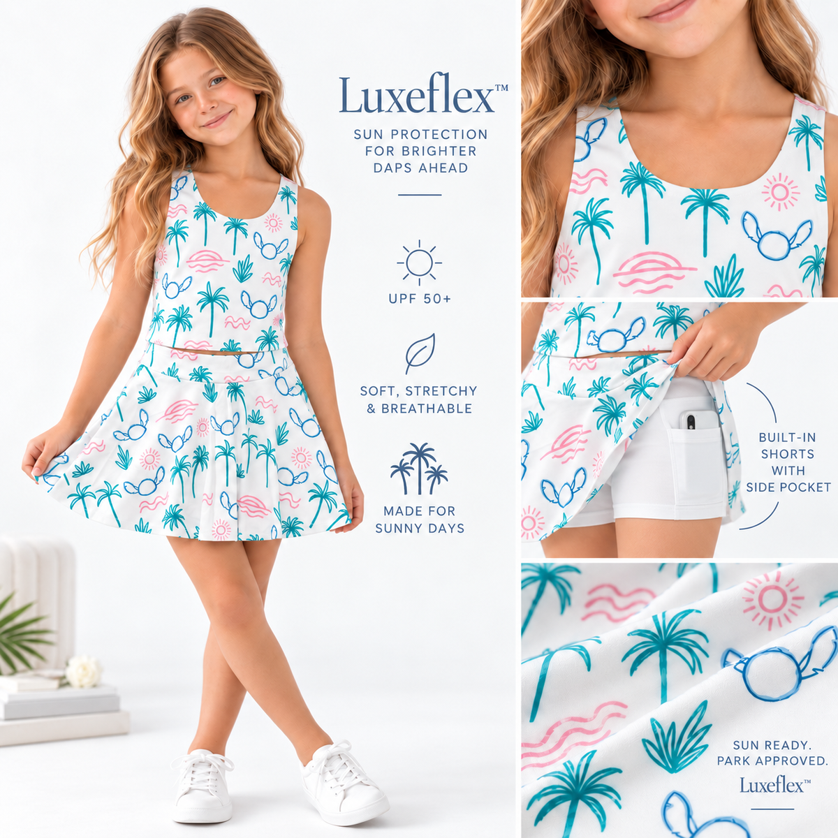 The Ohana Project | Girls Luxeflex™ Performance Skirt