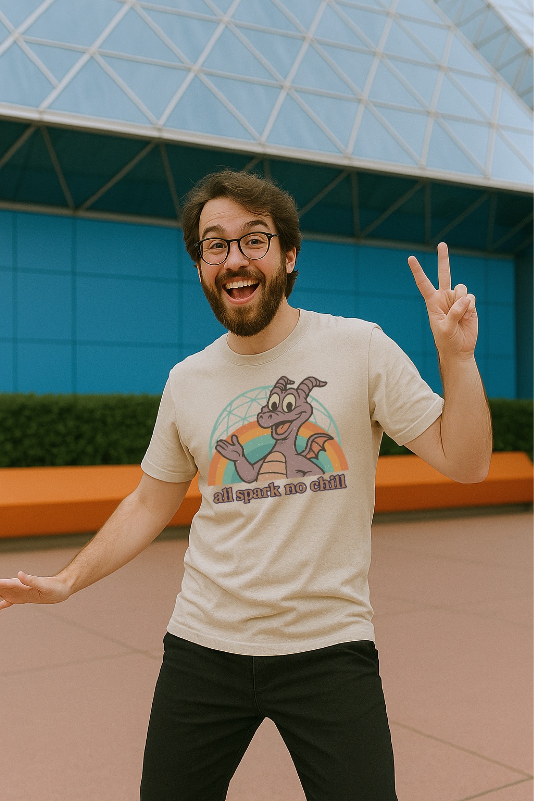 All Spark No Chill Figment Adult Graphic Tee