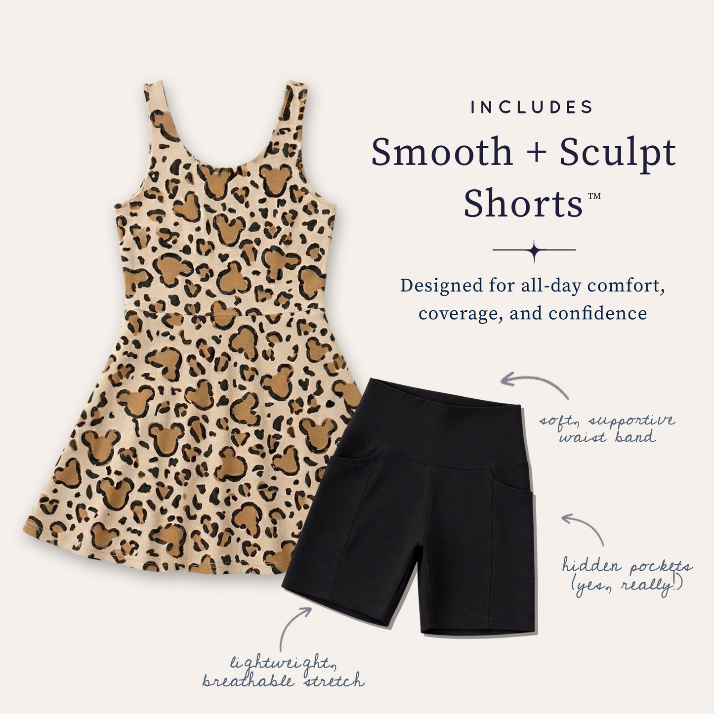 Women’s Safari Cheetah Performance Twirl Dress