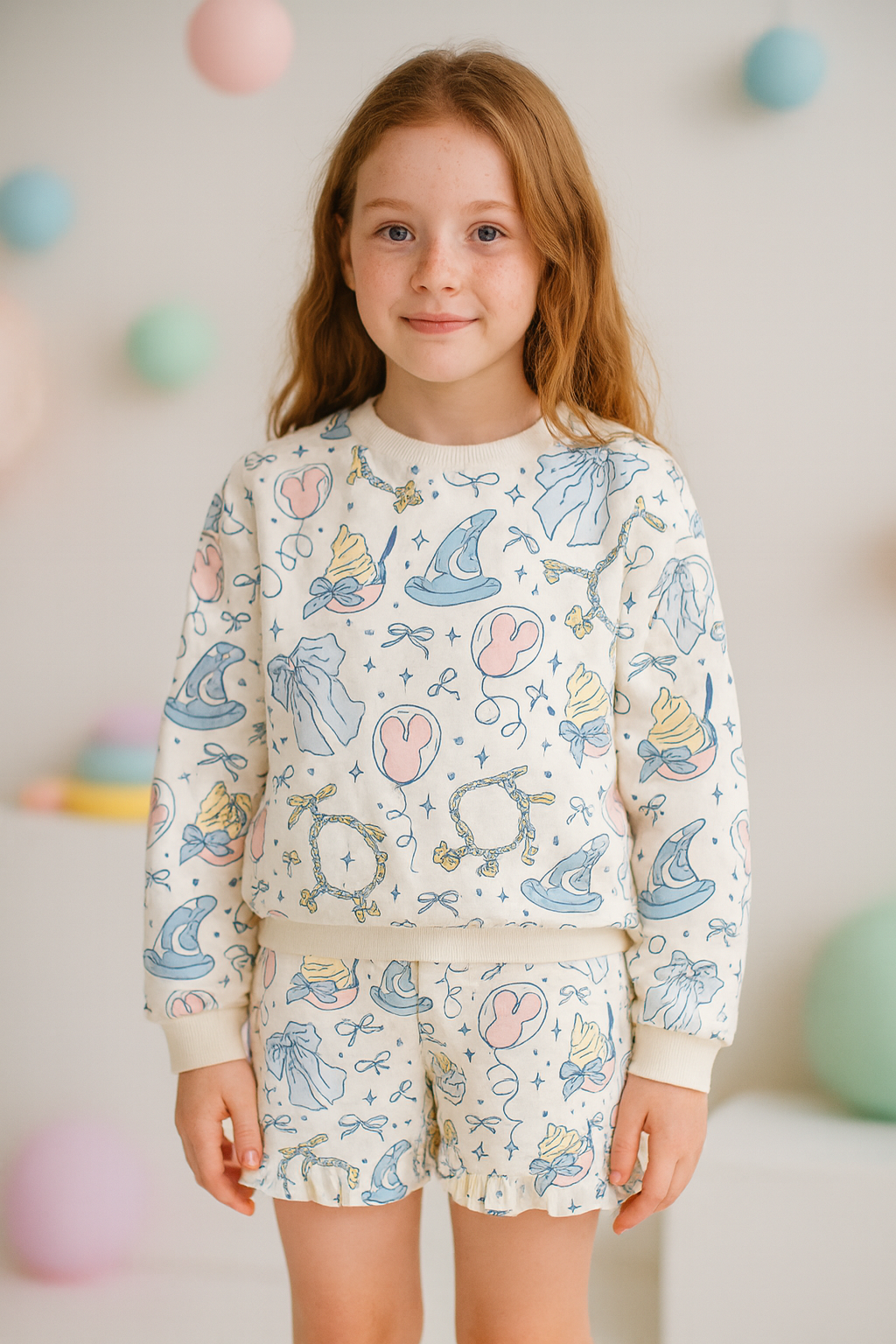 Girls Castle Daydreams Essential Cotton Ruffle Shorts