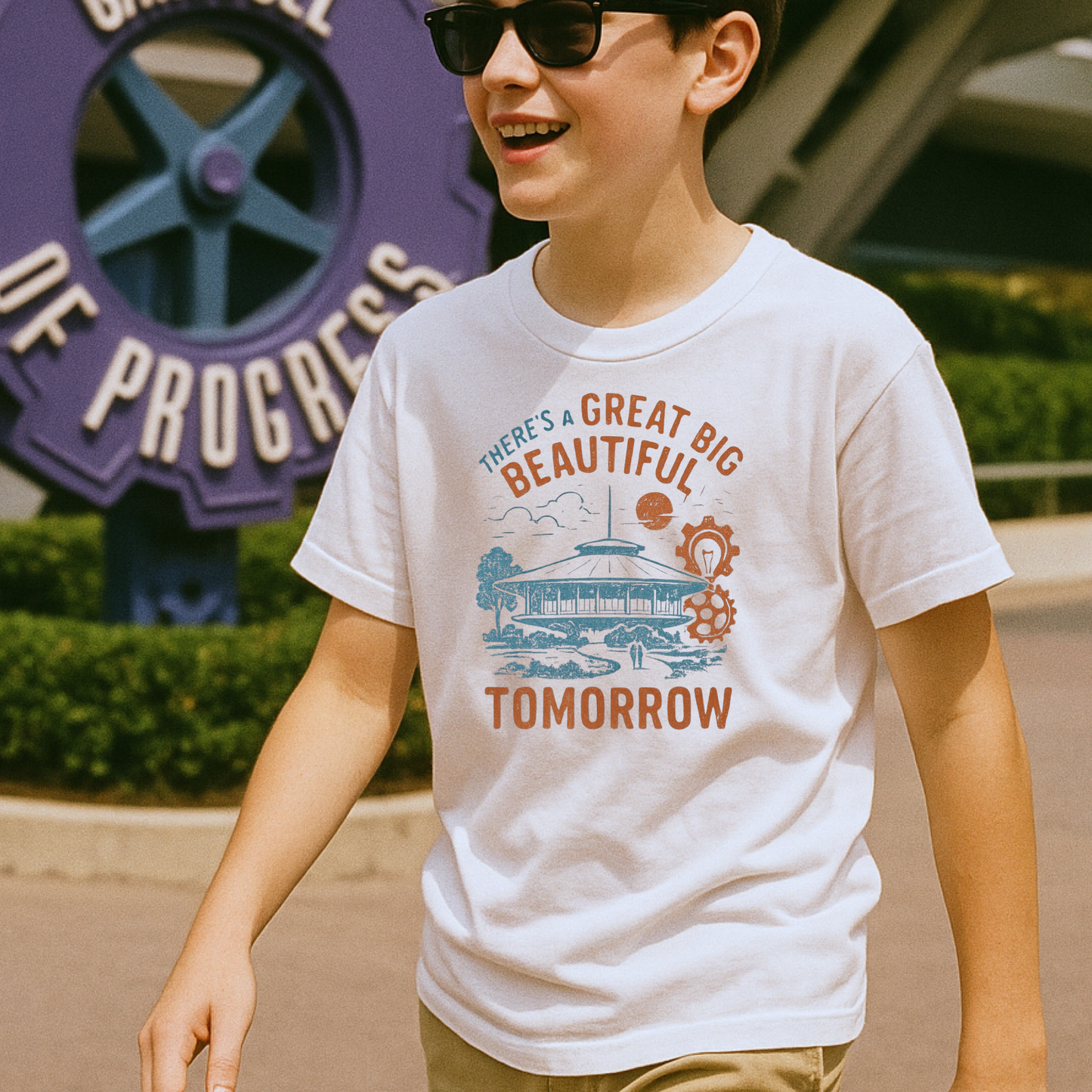 There’s a Great Big Beautiful Tomorrow Kids Graphic Tee