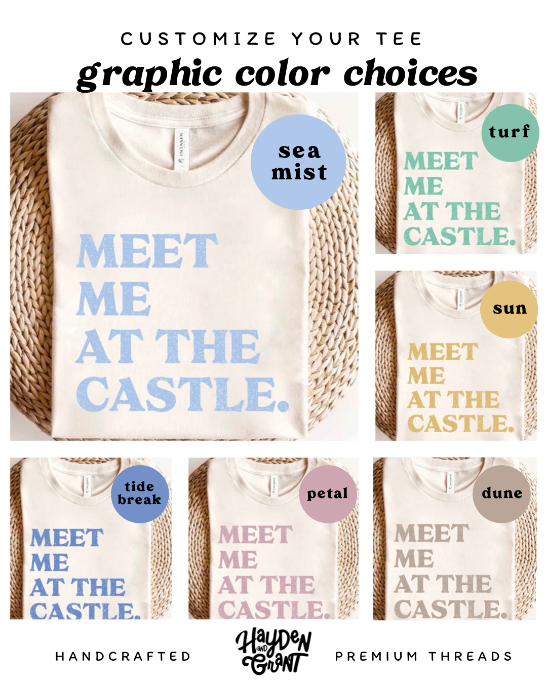 Kids Meet Me at the Castle Tee & Optional Bottoms
