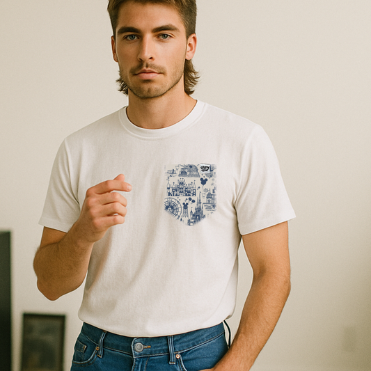 Adult Park Toile Pocket Tee Family Graphic Tee