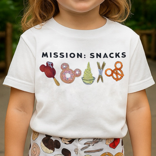 Kids Mission Snacks Graphic Tee & Optional Bottoms