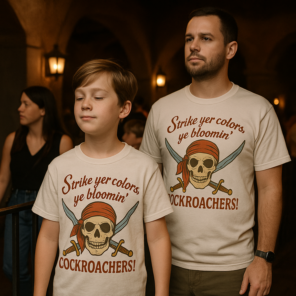 Strike Yer Colors Pirates Family Graphic Tee