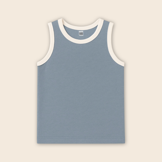 Kids Handcrafted Tank in Tide Break
