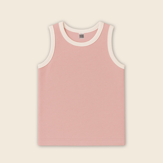 Kids Handcrafted Tank in Petal