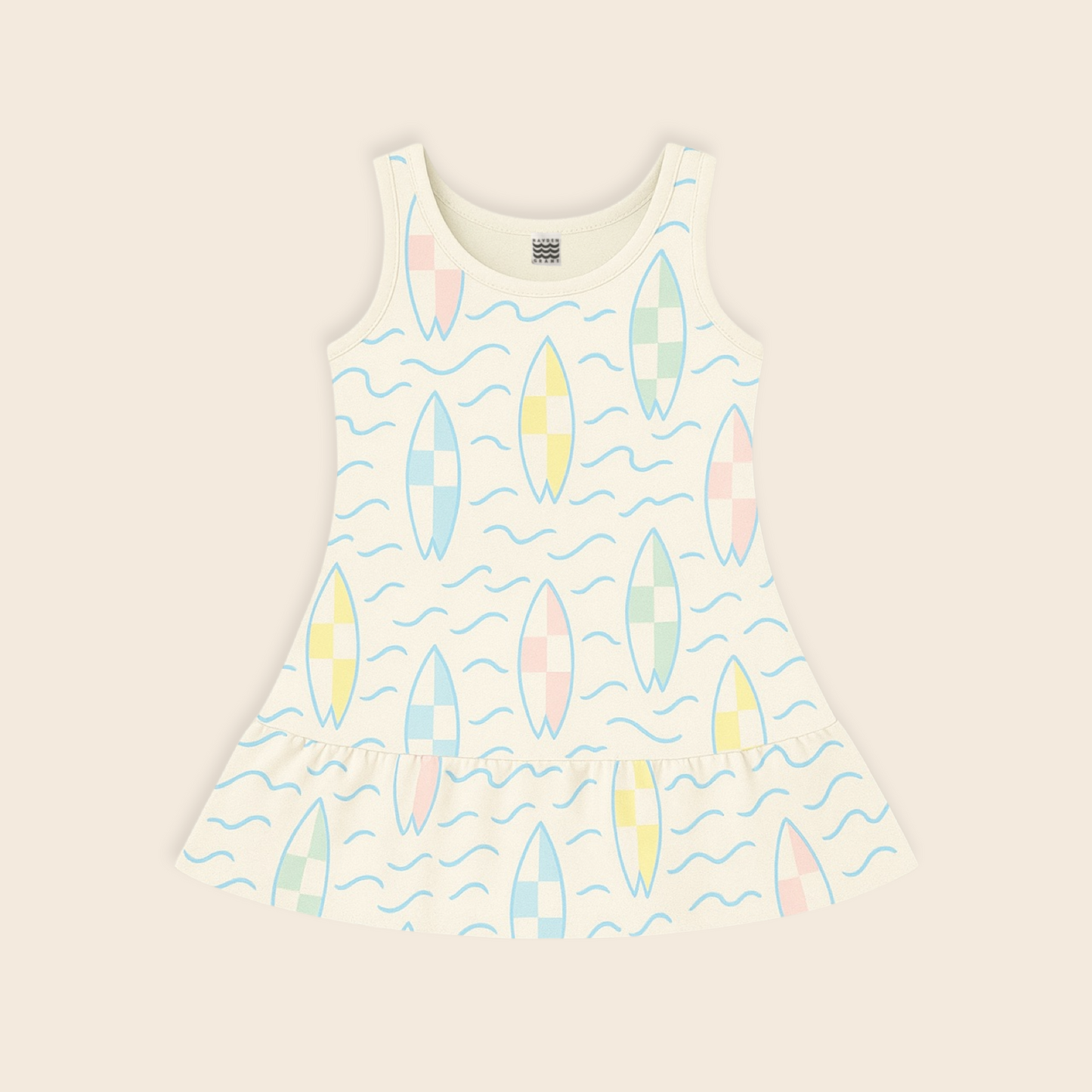 Kids Handcrafted Tennis Dress in Atlantic Surf