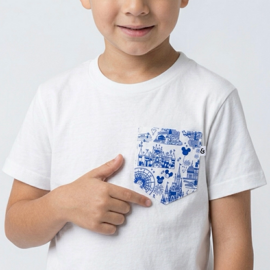 Theme Park Toile | Kids Heritage Wash™ PocketPop™ Tee