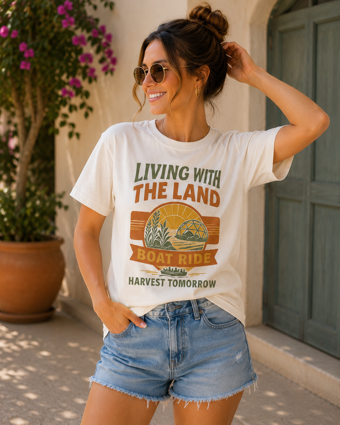 Living with the Land Adult Graphic Tee