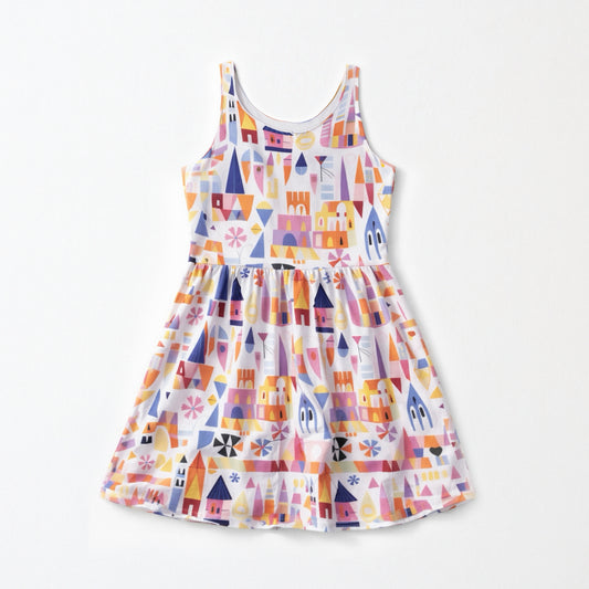 Kids Handcrafted Small World Twirl Dress