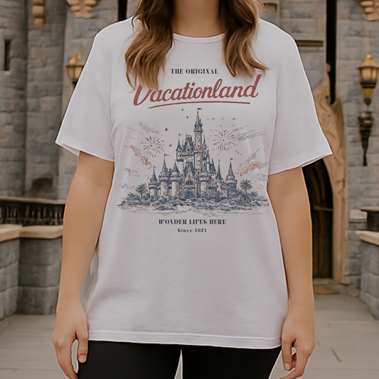 Adult Vintage Vacationland Graphic Tee