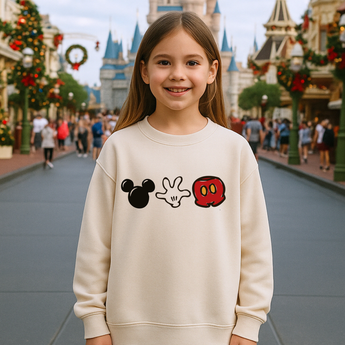 Magic Mouse Kids Parkweight French Terry Pullover