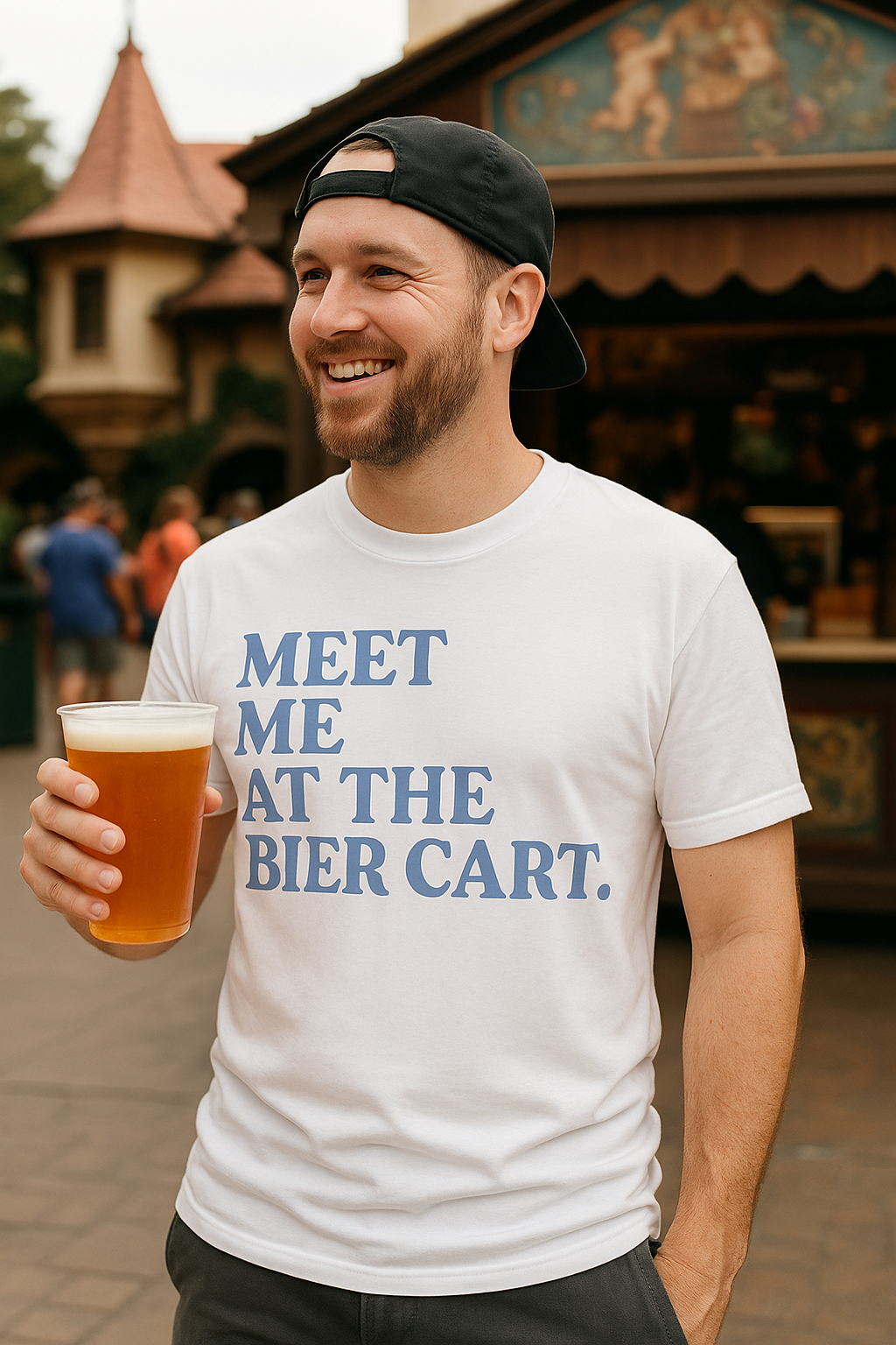 Meet Me at the Bier Cart Adult Graphic Tee