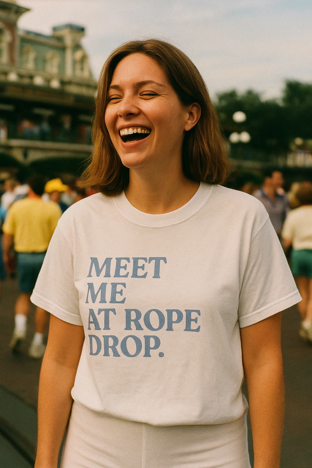 Meet Me At Rope Drop Adult Graphic Tee