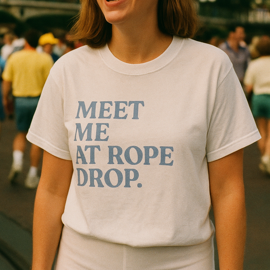 Meet Me At Rope Drop Adult Graphic Tee