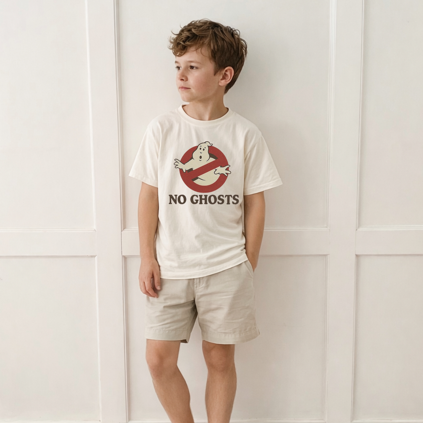 No Ghosts Kids Graphic Tee