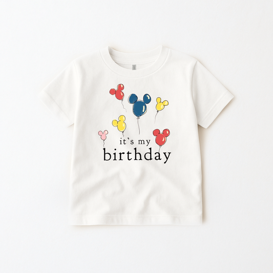 Kid’s It’s My Birthday Graphic Tee and Optional Bottoms Set