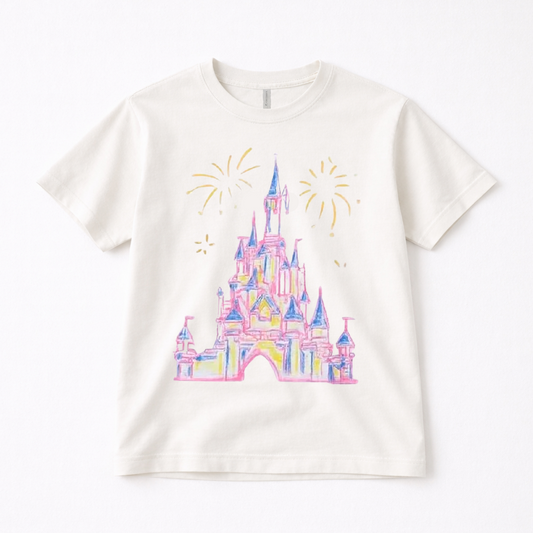 Castle Sketch Adult Graphic Tee