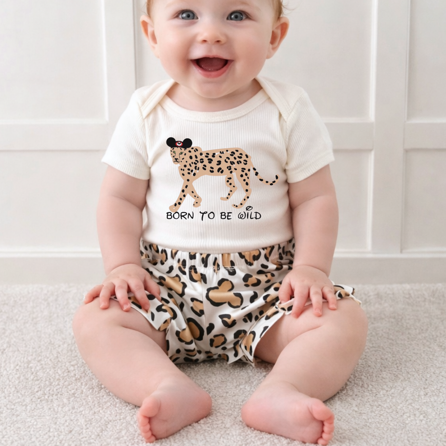 Kids Handcrafted Born To Be Wild Graphic Tee & Optional Bottoms