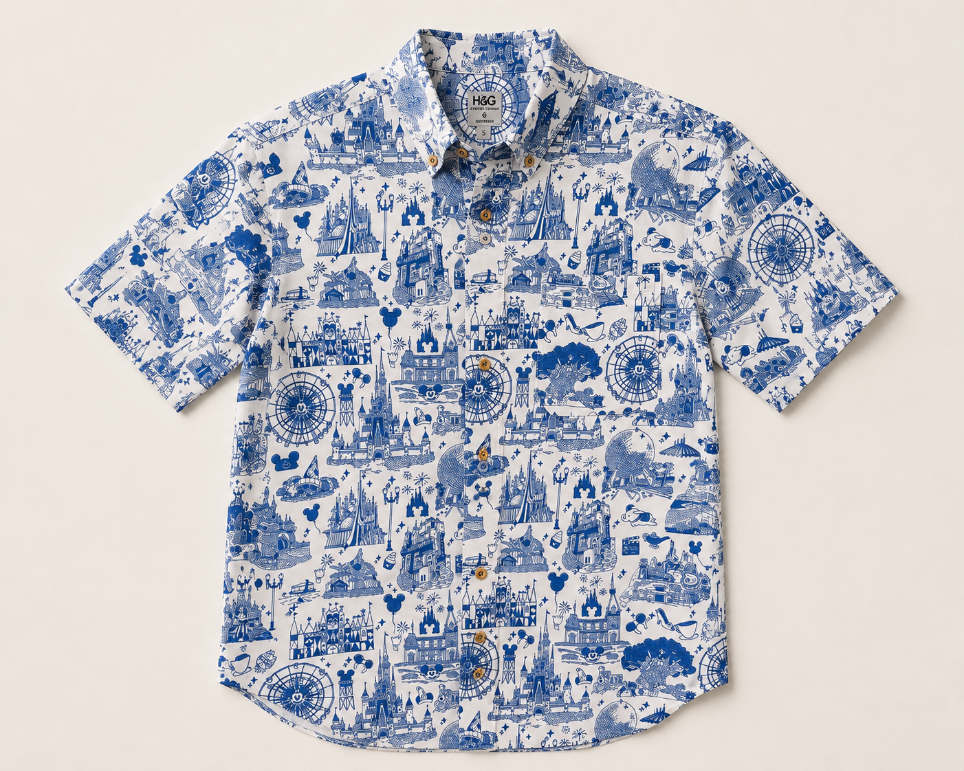 Park Toile Boys Resortech™ Button-Down